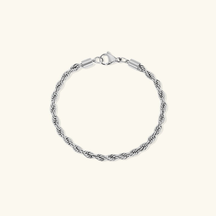 Valantomode | Plated Silvia Rope Bracelet with Helical Torsion Architecture