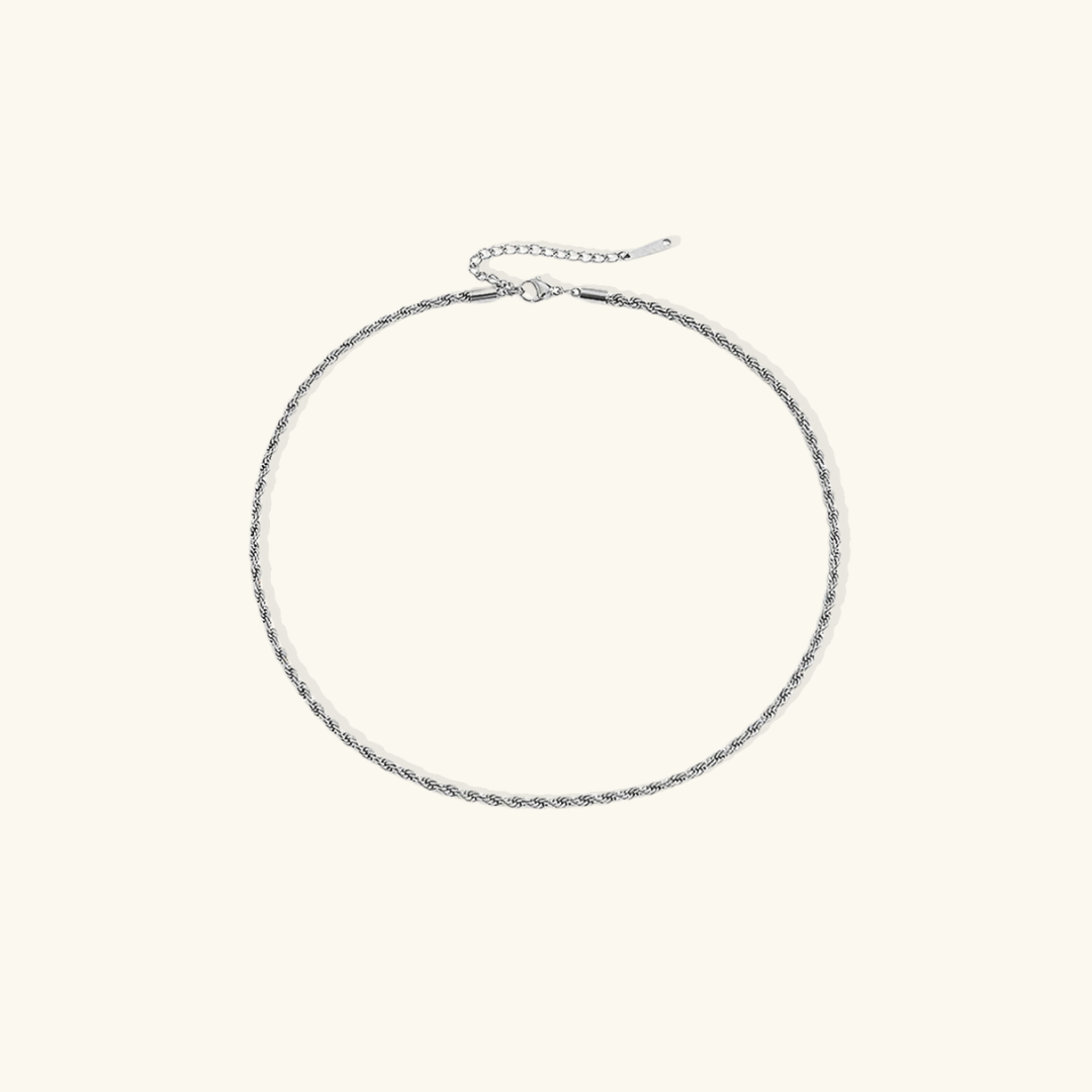 Valantomode | Gold Plated Helical Rope Necklace for Women