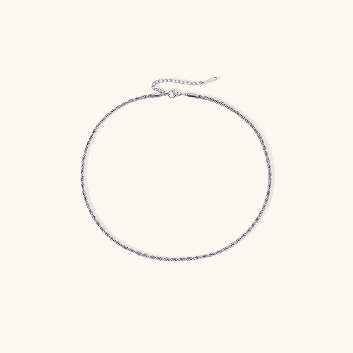 Valantomode | Gold Plated Helical Rope Necklace for Women