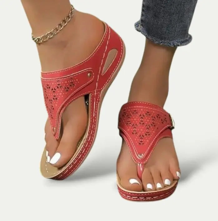 Valantomode | Women's Slip-On Sandals - Effortless Style & Comfort