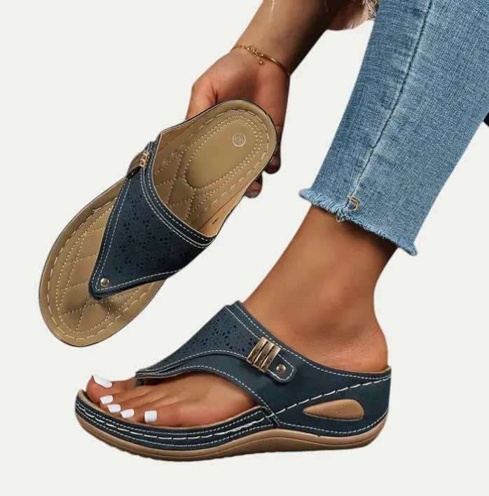 Valantomode | Women's Slip-On Sandals - Effortless Style & Comfort