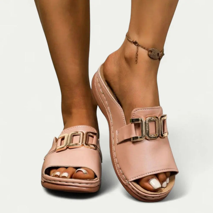 Valantomode | Women's Slip-On Sandals - Chic Comfort & Versatility
