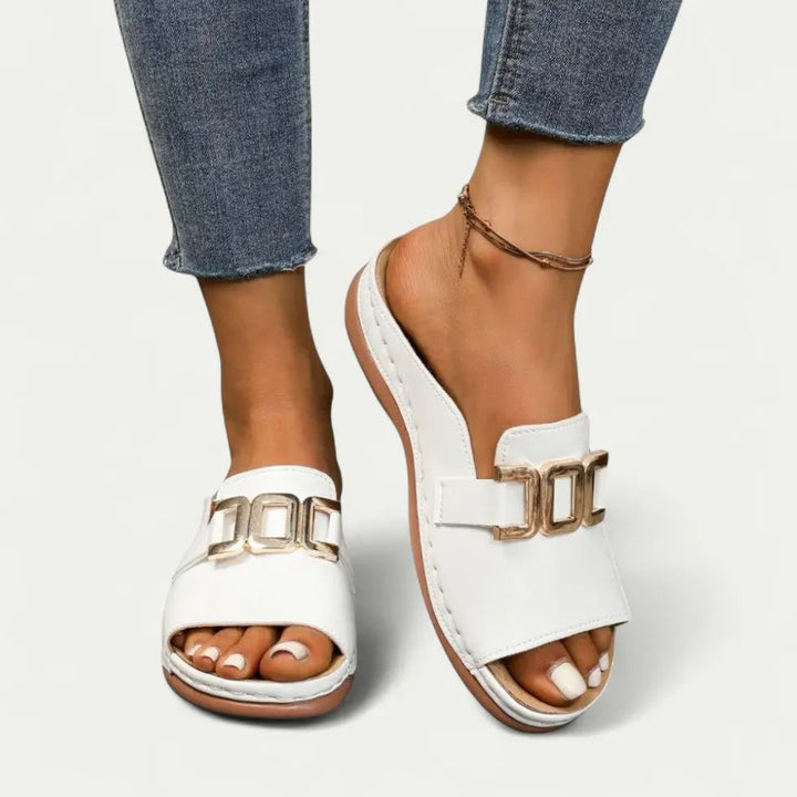 Valantomode | Women's Slip-On Sandals - Chic Comfort & Versatility
