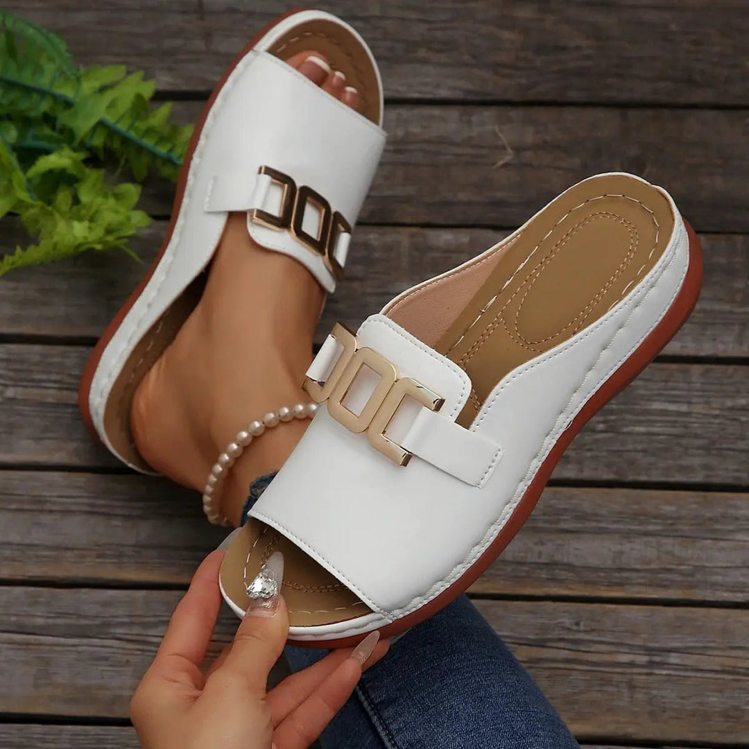 Valantomode | Women's Slip-On Sandals - Chic Comfort & Versatility