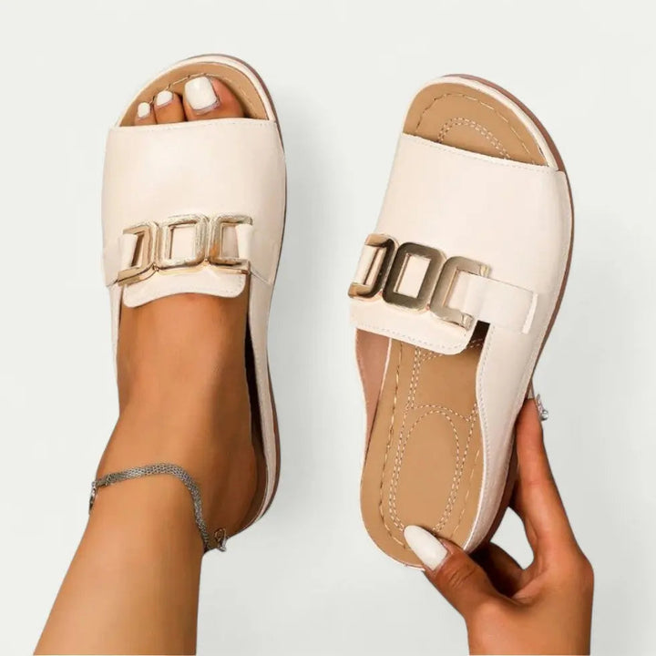 Valantomode | Women's Slip-On Sandals - Chic Comfort & Versatility