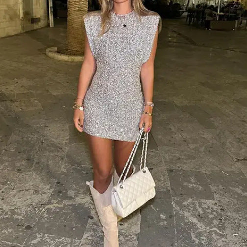 Valantomode | Stunning Sequin Bodycon Dress for Evening Events