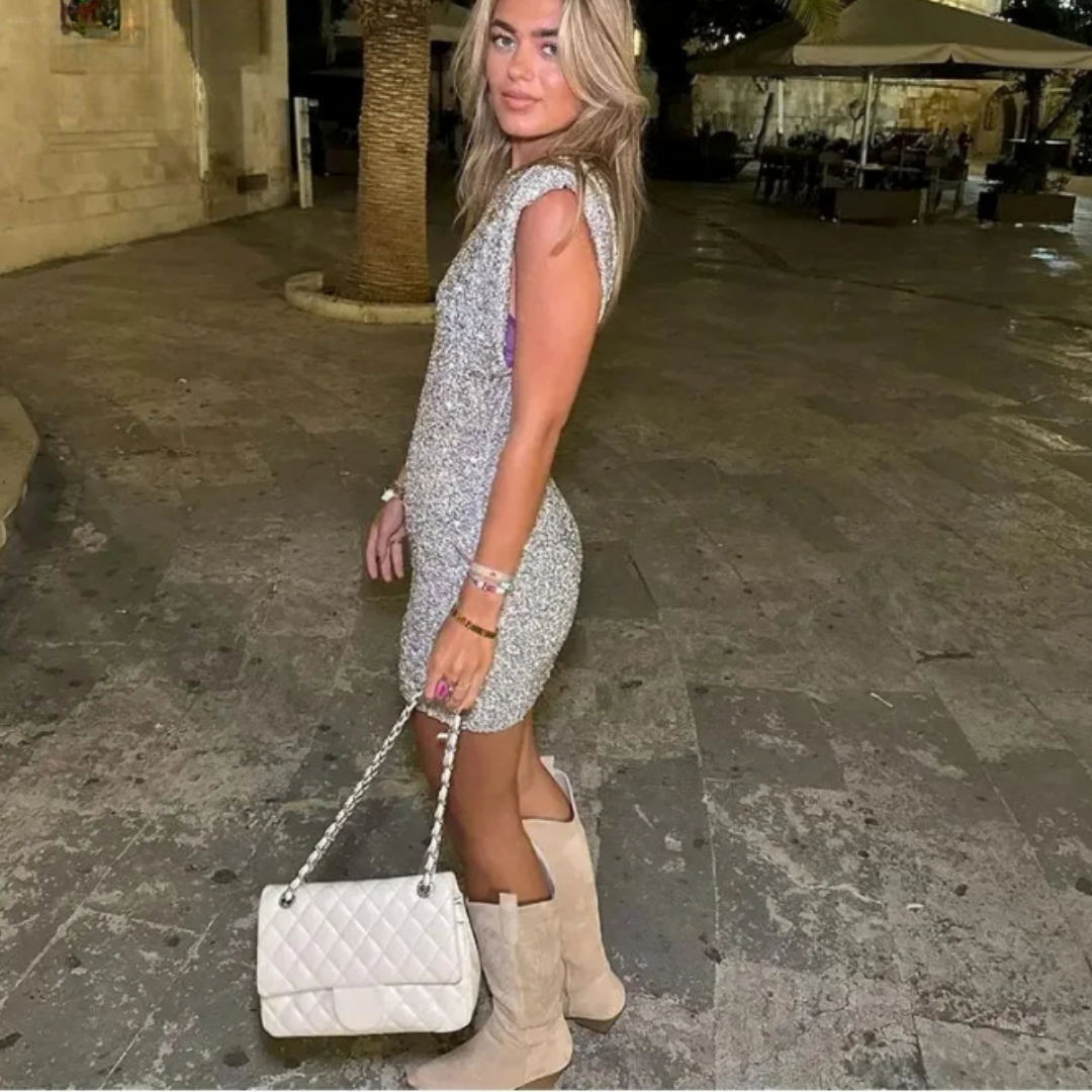 Valantomode | Stunning Sequin Bodycon Dress for Evening Events