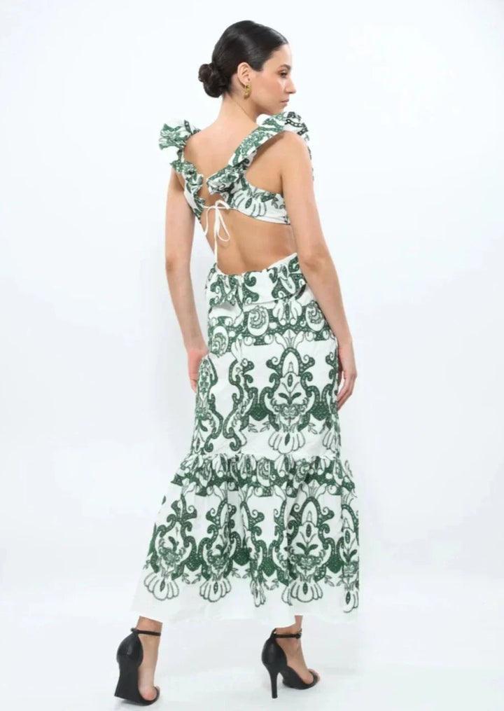Valantomode | Chic Open Back Maxi Dress for Effortless Elegance