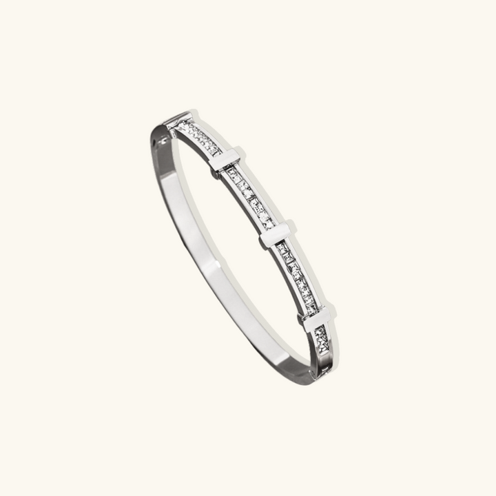 Valantomode | Heavyweight Gold Plated Starlight Bangle for Women