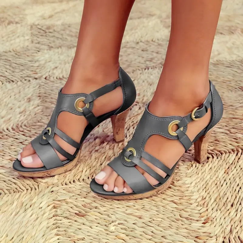Valantomode | Women's High-Heeled Sandals - Chic and Elegant Design