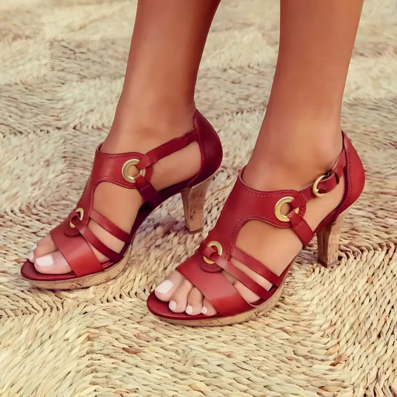Valantomode | Women's High-Heeled Sandals - Chic and Elegant Design