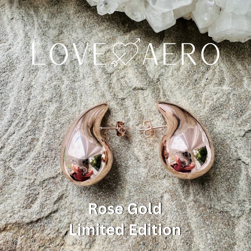 Valantomode | Plated Volumetric Teardrop Earrings with Monolithic Liquid Architecture