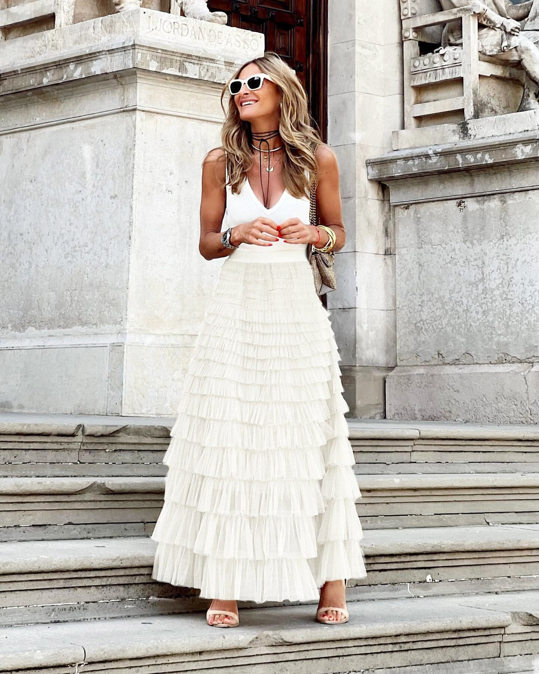 Valantomode | Women's Airy Tulle Maxi Skirt: Ultimate Comfort & Style