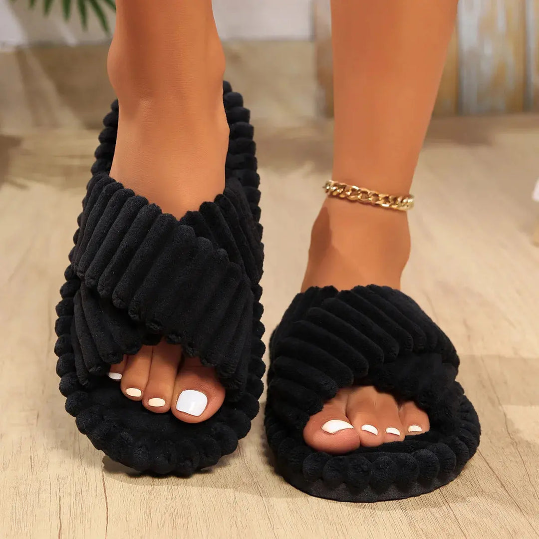 Valantomode | Women's Slippers with Thick Soles - Cozy Comfort