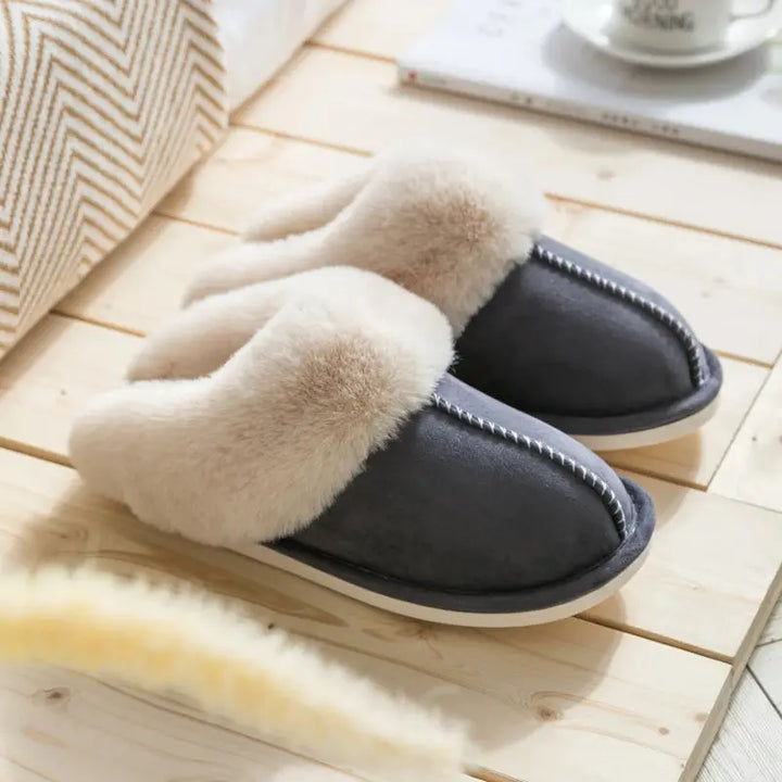 Valantomode | Unisex Velvety Slippers with Thick Sole - Non-Slip Comfort