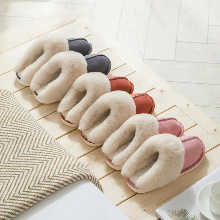 Valantomode | Unisex Velvety Slippers with Thick Sole - Non-Slip Comfort