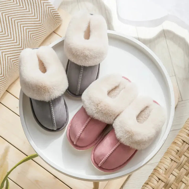 Valantomode | Unisex Velvety Slippers with Thick Sole - Non-Slip Comfort