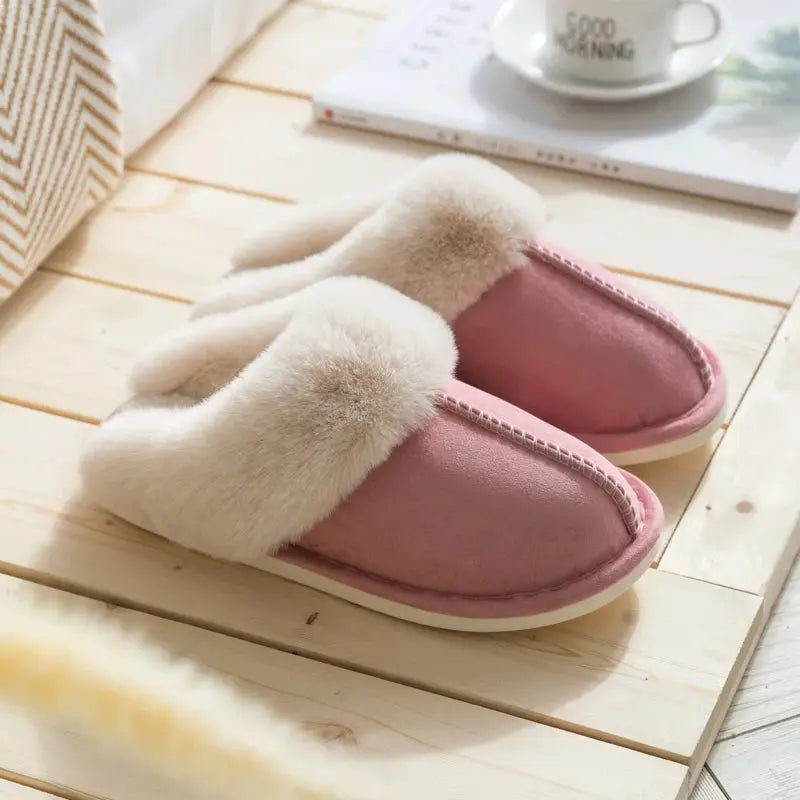 Valantomode | Unisex Velvety Slippers with Thick Sole - Non-Slip Comfort