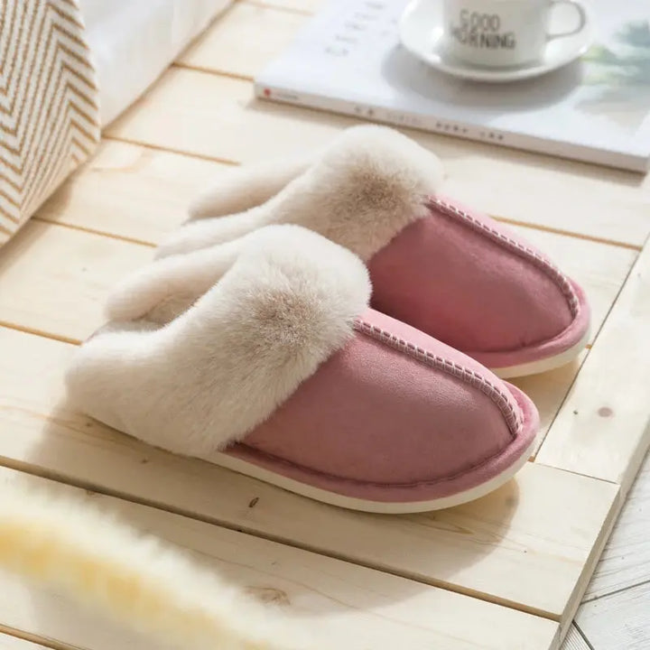 Valantomode | Unisex Velvety Slippers with Thick Sole - Non-Slip Comfort