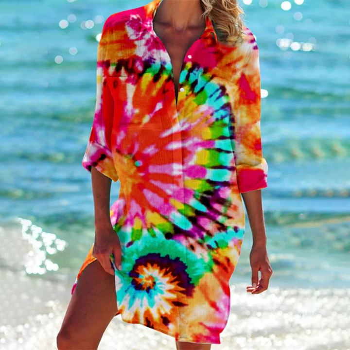 Valantomode | Elegant Shirt Dress Perfect for Casual or Formal Wear
