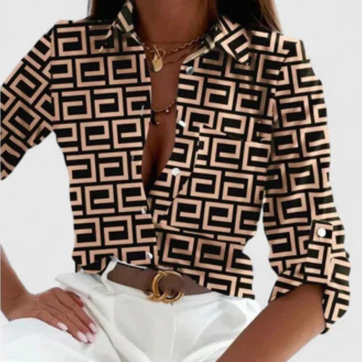 Valantomode | Blouse with Elegant Long Sleeves