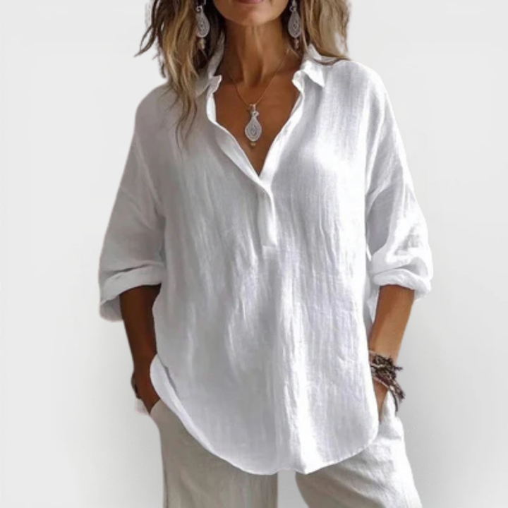 Valantomode | Blouse with Elegant Breathable Design