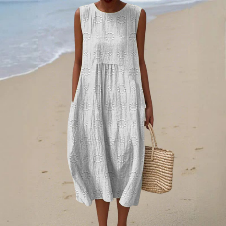 Valantomode | Midi Dress with Embroidery