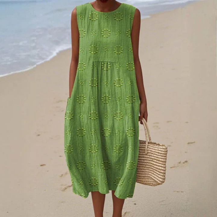 Valantomode | Midi Dress with Pattern Design