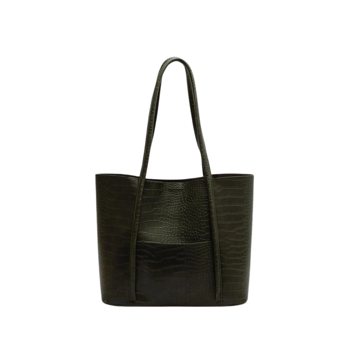 Valantomode | Imperial Croc Garrison – Premium Croc-Embossed Vegan Leather XL Business Tote