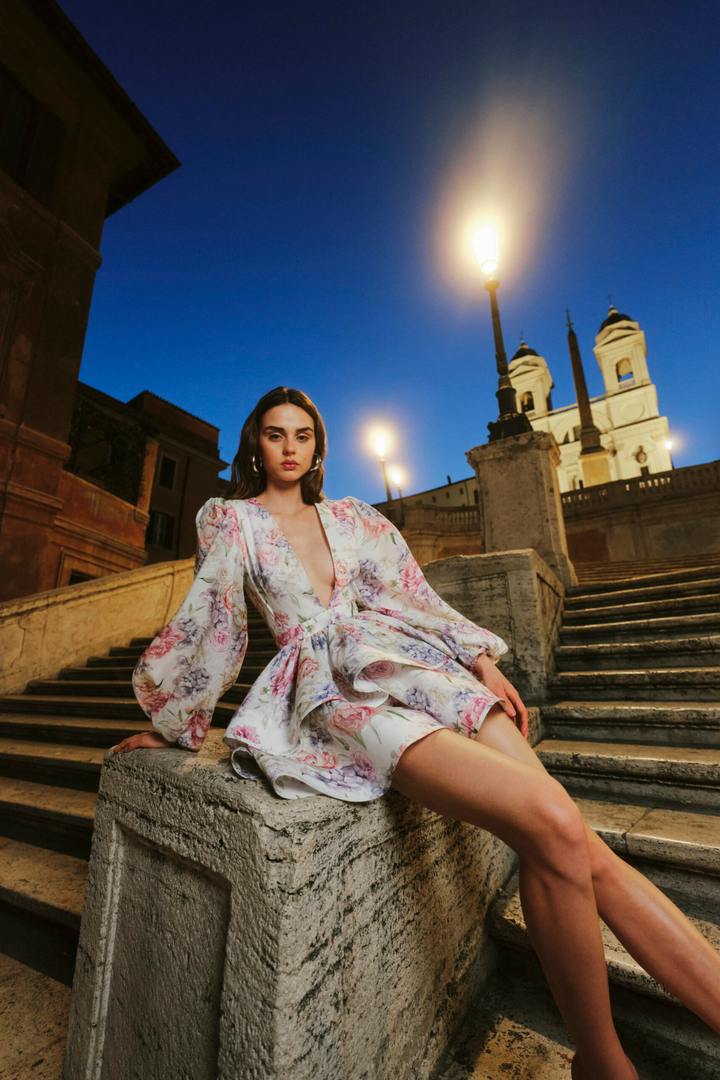 Valantomode | Chic Summer Dress with Trendy Balloon Sleeves
