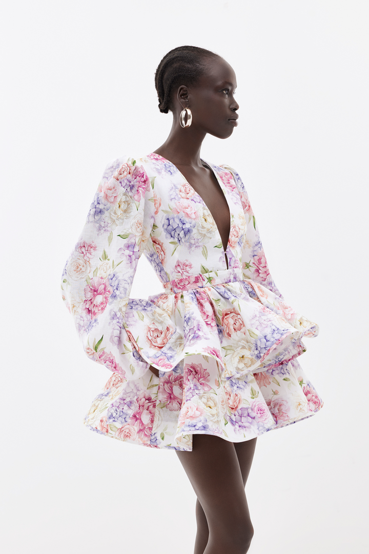 Valantomode | Chic Summer Dress with Trendy Balloon Sleeves