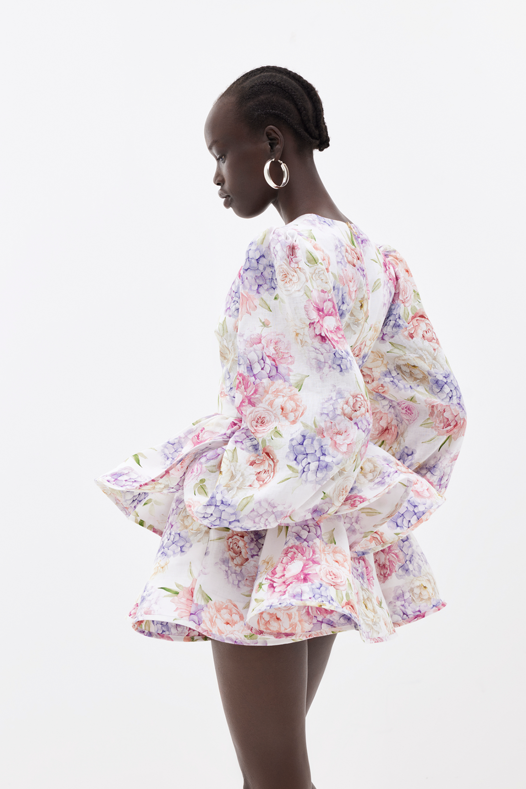 Valantomode | Chic A-line Summer Dress with Trendy Balloon Sleeves
