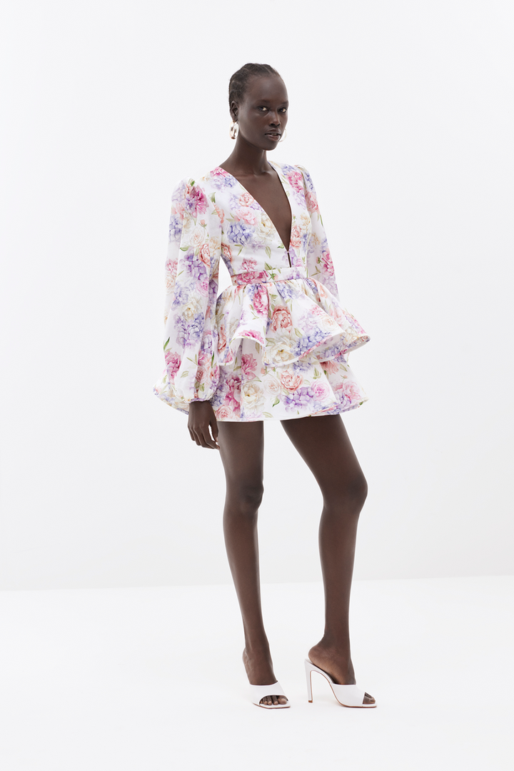 Valantomode | Chic Summer Dress with Trendy Balloon Sleeves