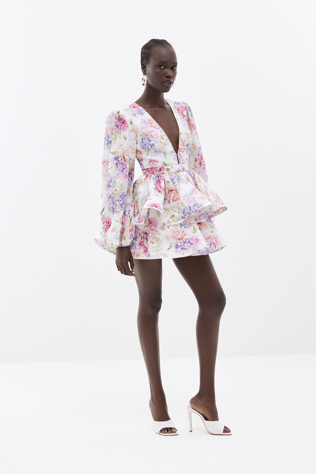 Valantomode | Chic A-line Summer Dress with Trendy Balloon Sleeves