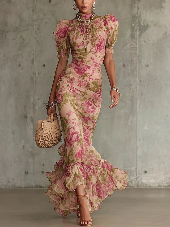 Valantomode | Stylish Floral Maxi Dress Perfect for Spring Events