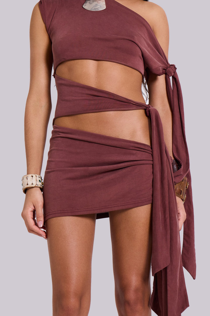 Valantomode | Chic Sienna Mini Dress with Asymmetrical Hem for Women