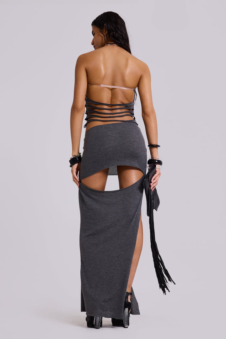 Valantomode | Trendy Slashed Maxi Dress for Effortless Summer Style
