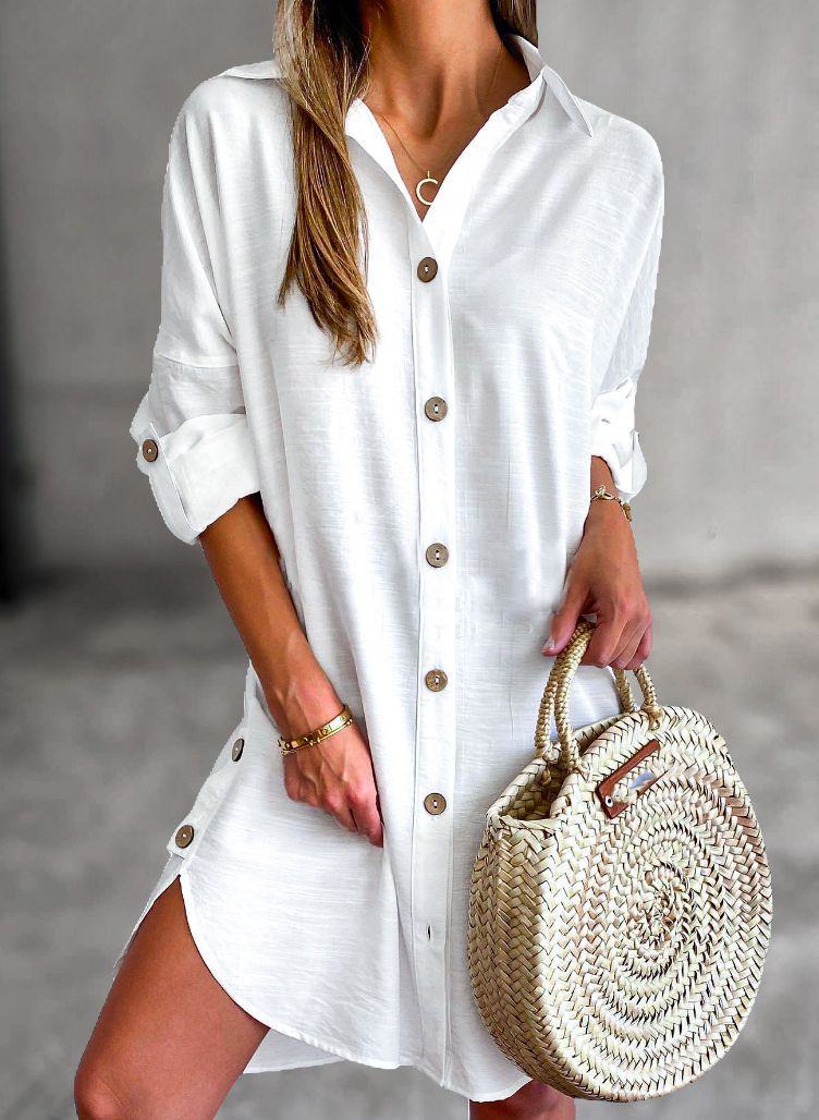 Valantomode | Dress Shirt with Button-Up Design