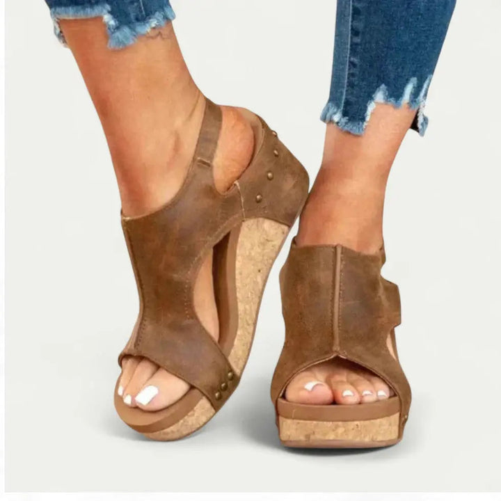 Valantomode | Women's Wedge Sandals - Stylish Comfort Support