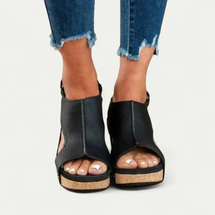 Valantomode | Women's Wedge Sandals - Stylish Comfort Support