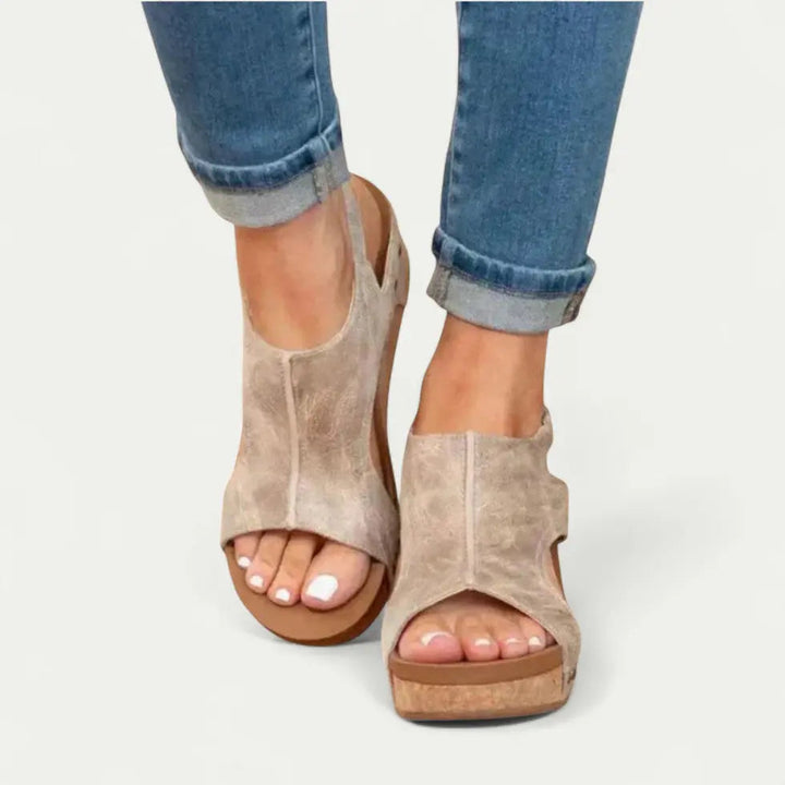Valantomode | Women's Wedge Sandals - Stylish Comfort Support