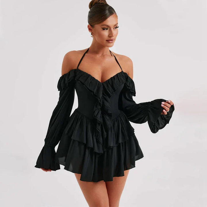 Valantomode | Ruffled Bodycon Dress for Effortless Elegance