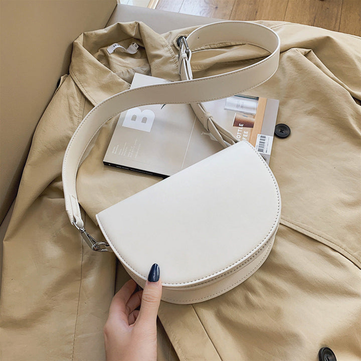 Valantomode | The Lunar Orbital Garrison – Women's Premium Geometric Half-Moon Crossbody Bag