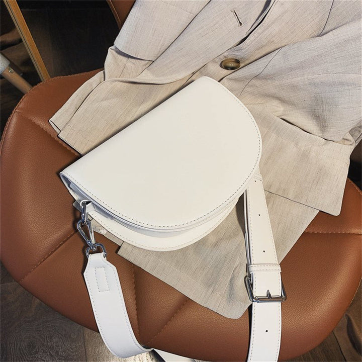 Valantomode | The Lunar Orbital Garrison – Women's Premium Geometric Half-Moon Crossbody Bag