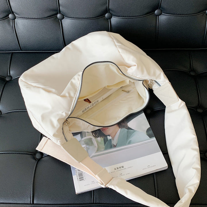 Valantomode | The Veridian Quilt Garrison – Women's Premium Puffer Hobo Crossbody Bag