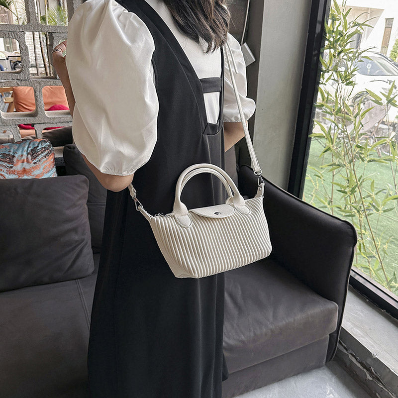 Valantomode | The Pleated Garrison – Women's Premium Architectural Top-Handle Tote