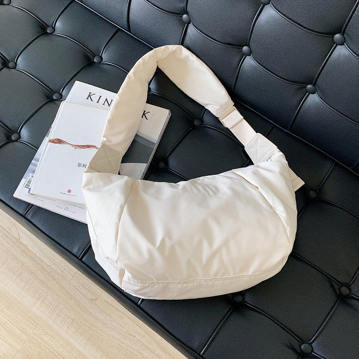 Valantomode | The Veridian Quilt Garrison – Women's Premium Puffer Hobo Crossbody Bag