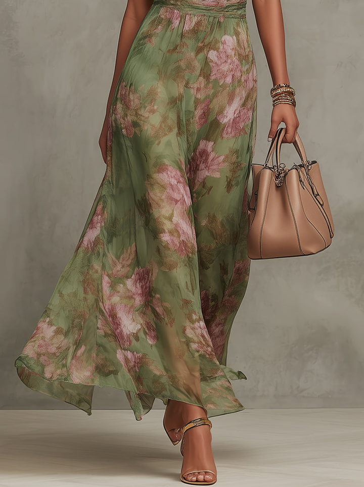 Valantomode | Stylish Floral Maxi Dress for Effortless Summer Vibes