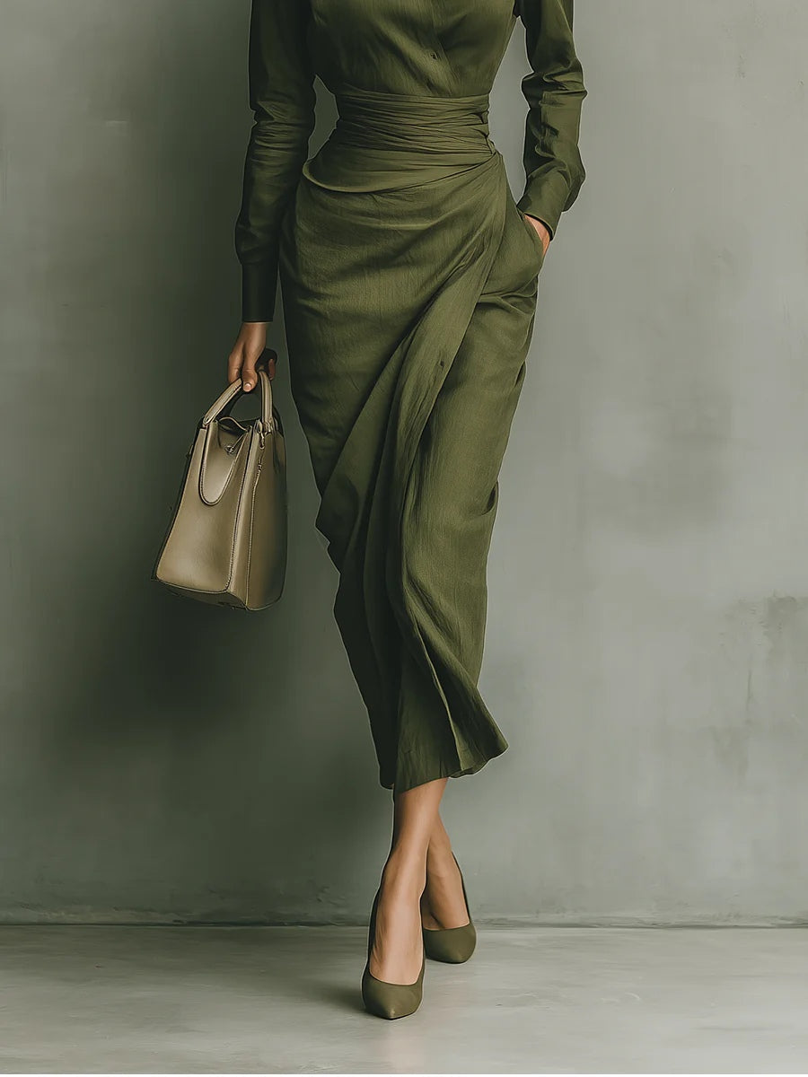 Valantomode | Sophisticated Wrap Dress for Effortless Day to Night Style