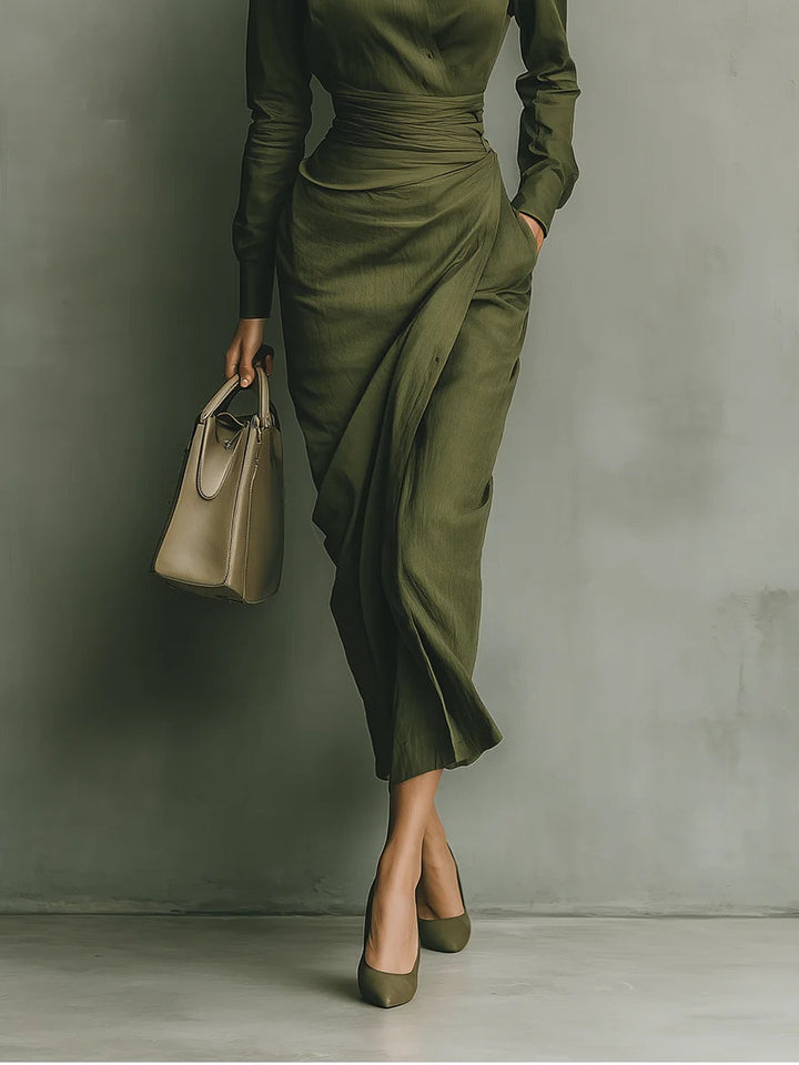 Valantomode | Sophisticated Wrap Dress for Effortless Day to Night Style